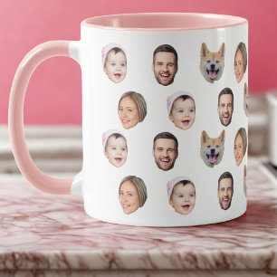 Caneca 4 Fotografias Mug, Oferta Personalizada Da Família