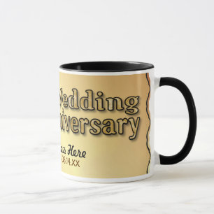 Caneca 50º Aniversário - Dourado - Personalizar
