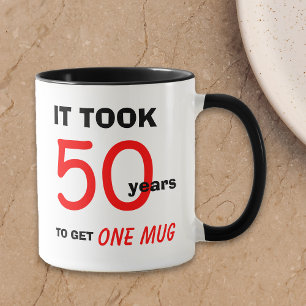 Caneca 50º aniversário - Ideias para Homens Mug - Engraça