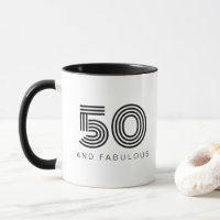 50 e Fabuloso Black 50º Aniversário Moderno