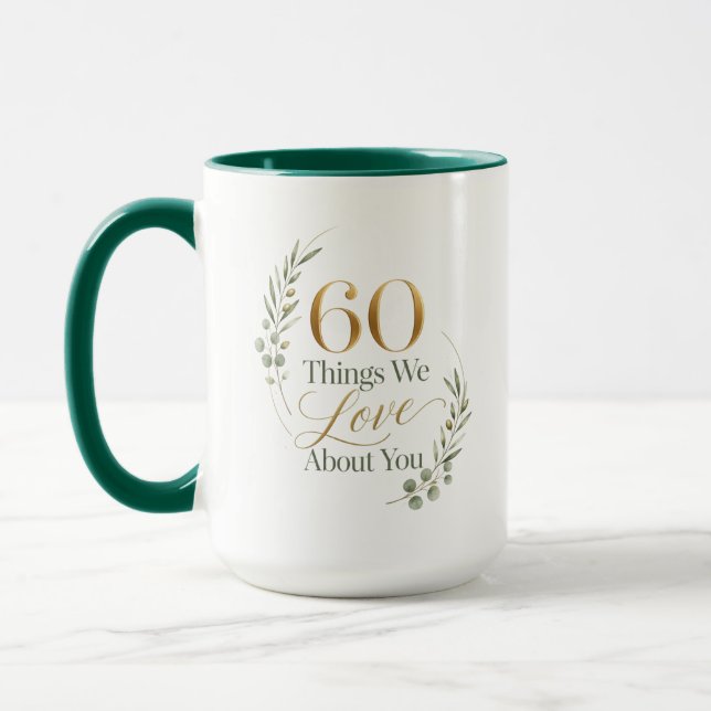 Caneca 60 Coisas Que Amamos Sobre a Mamãe (Esquerda)