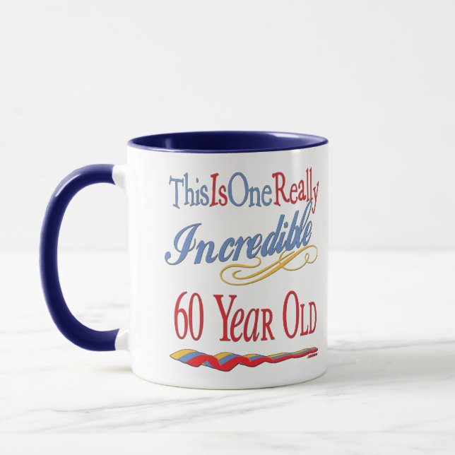 Caneca 60th aniversário incrível (Esquerda)