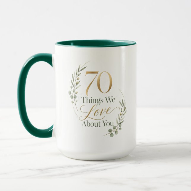 Caneca 70 Coisas Que Amamos Sobre a Mamãe (Esquerda)