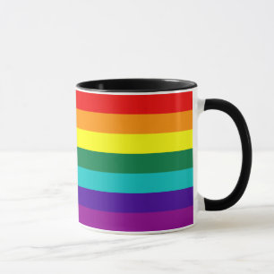 Caneca 7 Stripes Orgulho gay do Arco-Íris