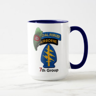 Caneca 7o Veterinários das boinas verdes SFGA SF do grup