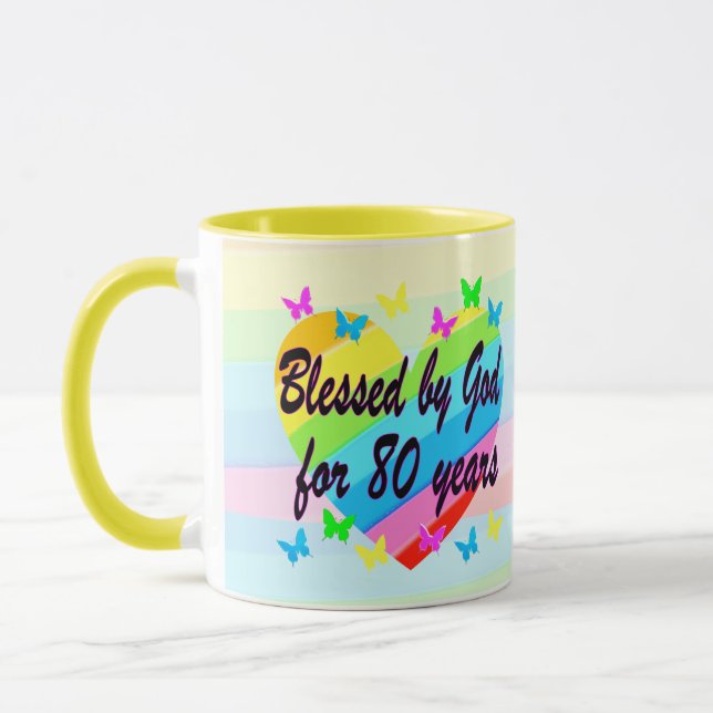 CANECA 80 DE ANIVERSÁRIO BLESSINGS AND ORGERS MUG (Esquerda)