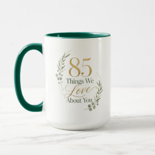 Caneca 85 Coisas Que Amamos Sobre a Mamãe