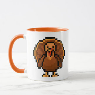 Caneca 8-bit Retro Turkey