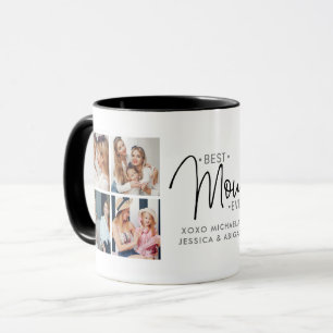 Caneca 8 fotos personalizadas "Melhor Mãe Nunca"