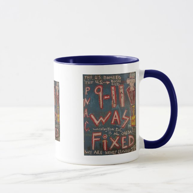 Caneca 9-11 Foi Corrigido (Azul) (Direita)