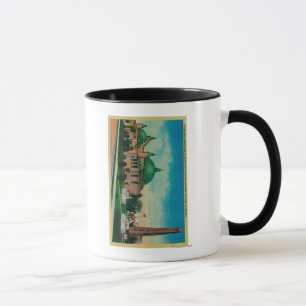 Caneca A agulha e o planetário de Cleopatra dentro