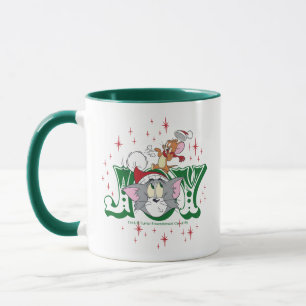 Caneca A alegria de Tom e Jerry Holiday