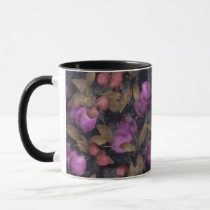 Caneca A ameixa escura sem emenda frutifica pa roxo da