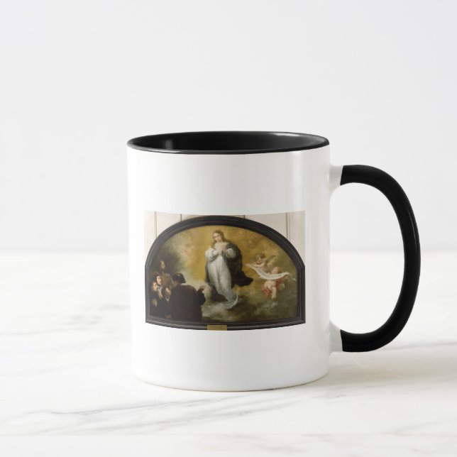 Caneca A aparição do Virgin, 1665 (Direita)