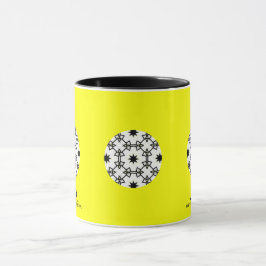 Caneca A arte caleidoscópica do volume um a vinte