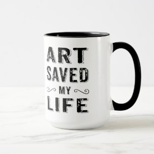 Caneca A Arte Negra Salvou Minha Vida