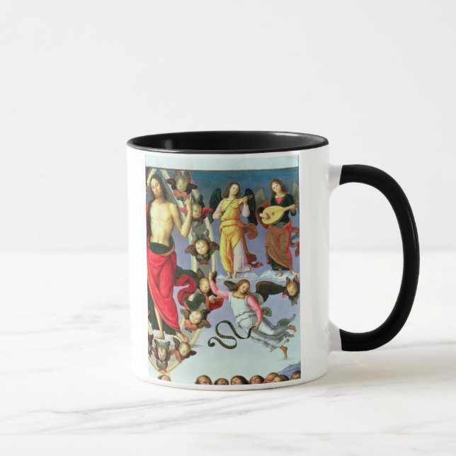 Caneca A ascensão do cristo, detalhe de cristo e musi (Direita)