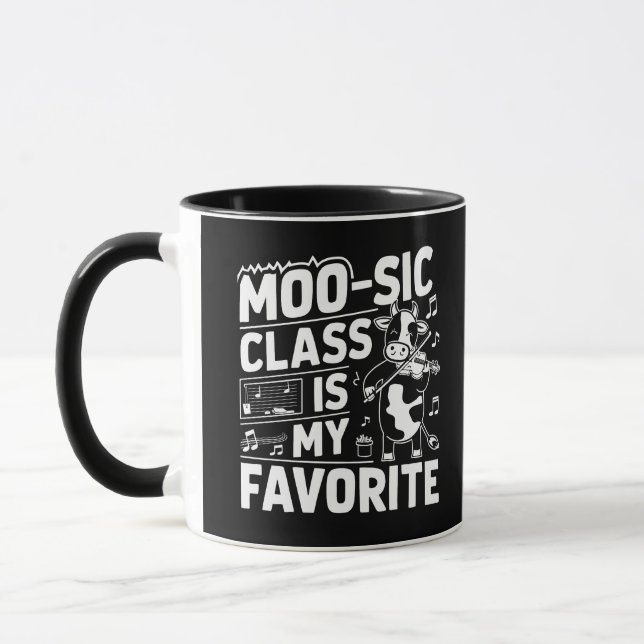 Caneca A aula de moo é a minha escola de coco de moo, eng (Esquerda)