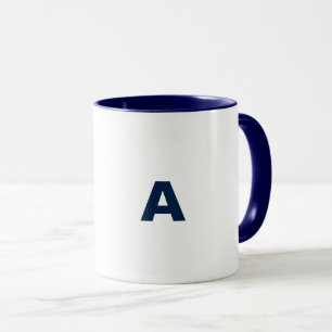 Caneca A) Azul Escuro Mug
