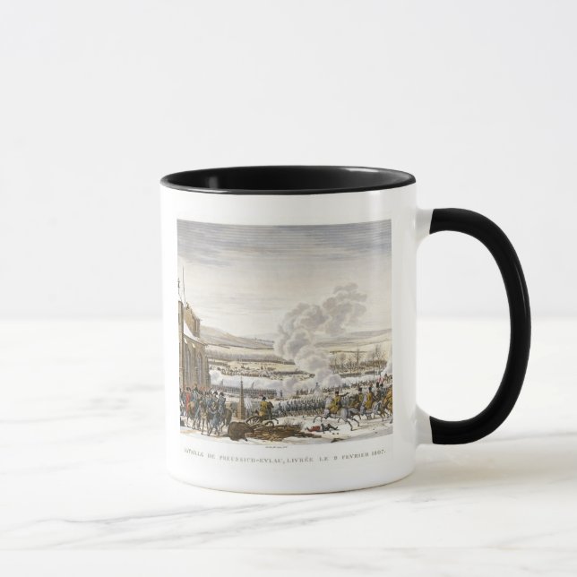 Caneca A batalha de Preussisch-Eylau, o 9 de fevereiro de (Direita)