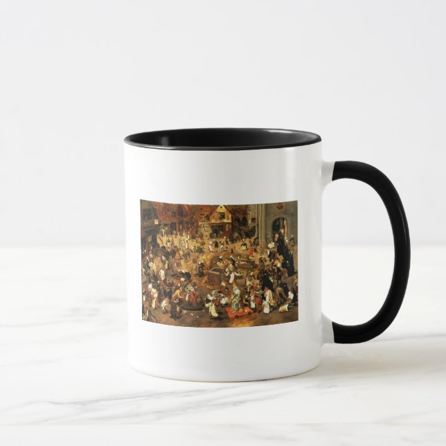 Caneca A batalha entre o carnaval e emprestada (Direita)