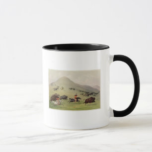 Caneca A caça do búfalo, c.1832