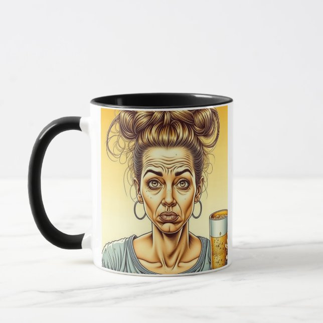 Caneca A cafeína é boa, a cerveja é melhor (Esquerda)