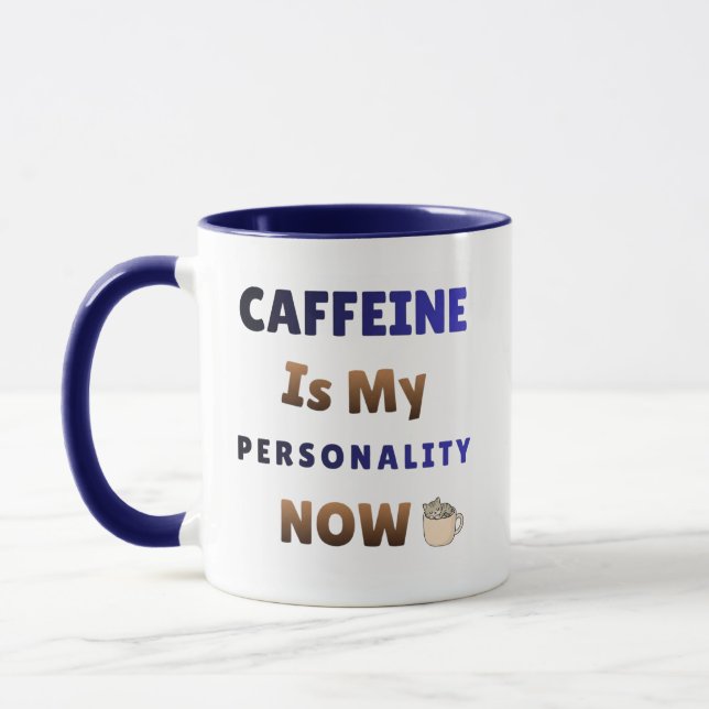 Caneca A Cafeína É Minha Personalidade | Caos do Café (Esquerda)