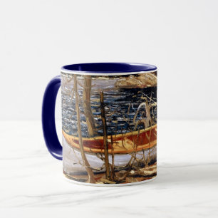 Caneca A Canoa, arte de Tom Thomson