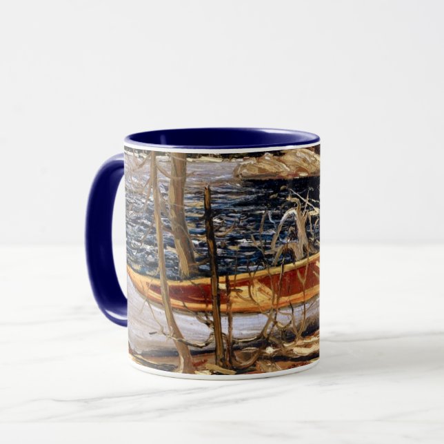 Caneca A Canoa, arte de Tom Thomson (Frente Esquerda)
