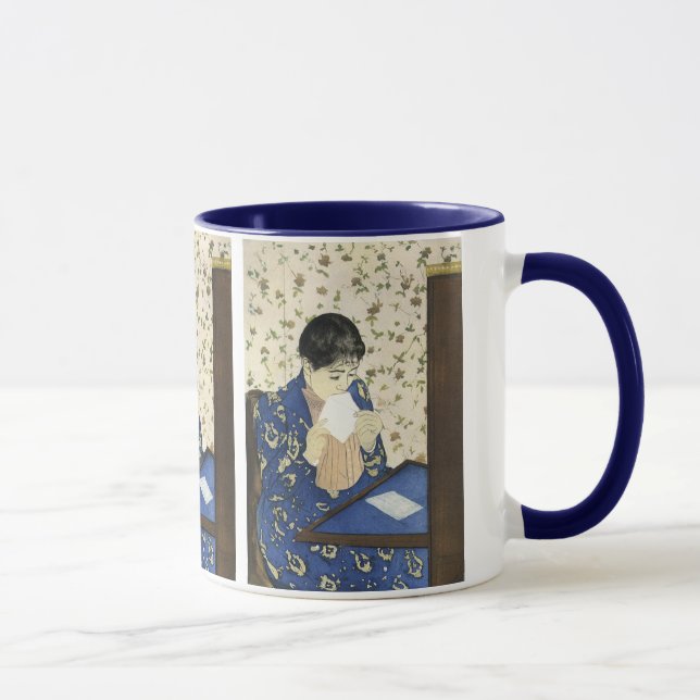 Caneca A Carta de Mary Cassatt, Impressionismo Antigo (Direita)