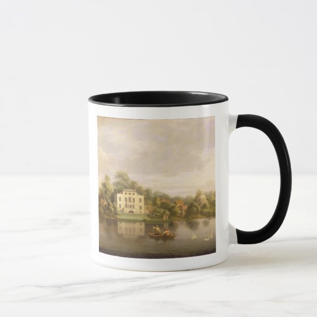 Caneca A Casa de campo do papa, Twickenham, c.1765 (óleo (Direita)