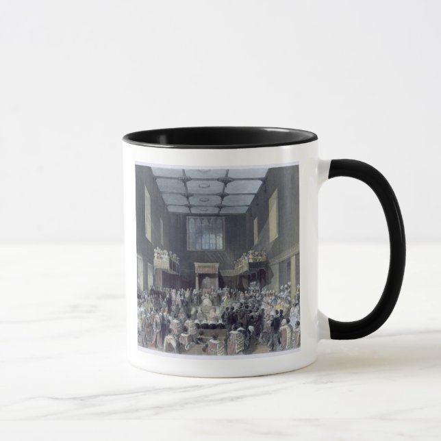 Caneca A Casa dos Lordes, sua majestade que abre o Sessio (Direita)