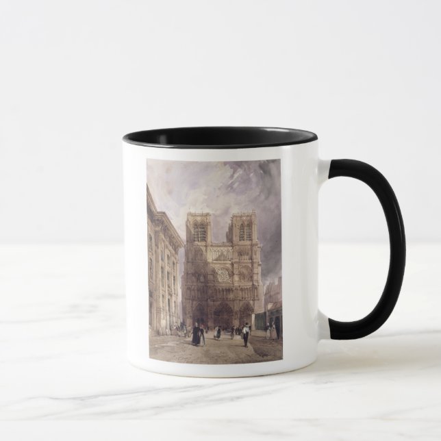 Caneca A catedral de Notre Dame, Paris, 1836 (Direita)
