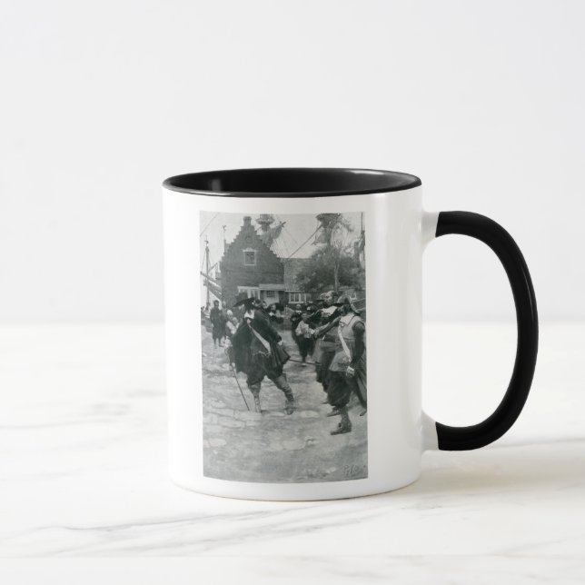 Caneca A chegada de Stuyvesant em New Amsterdam (Direita)