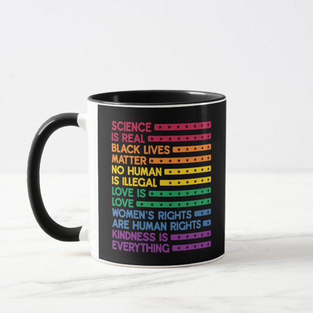 Caneca A ciência do orgulho LGBTQ é importante para a rea (Esquerda)