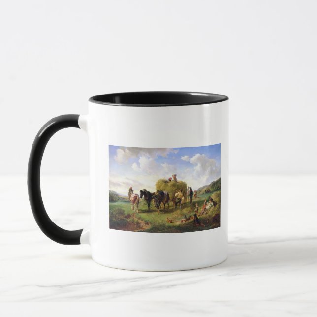 Caneca A colheita do feno, 1869 (Esquerda)