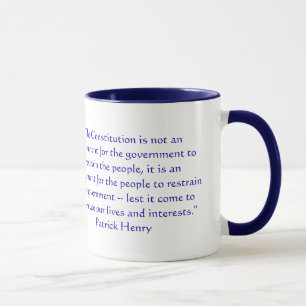 Caneca A constituição não é um instrumento para o gov