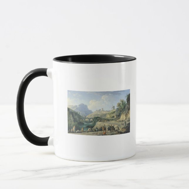 Caneca A construção de uma estrada, 1774 (Esquerda)