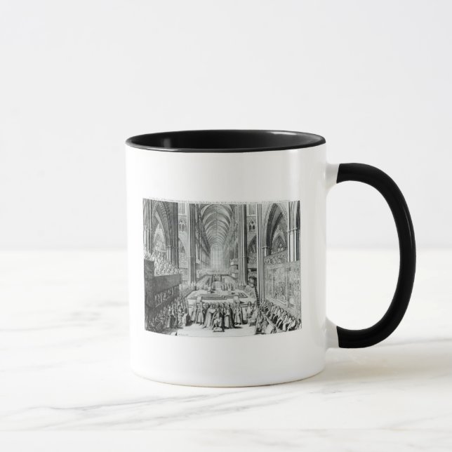 Caneca A coroação do rei James II c.1685 (Direita)