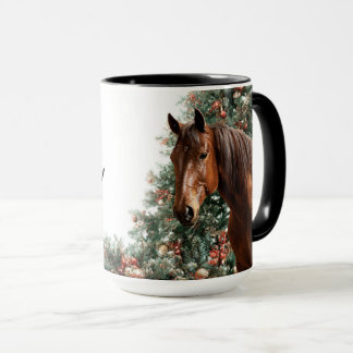 Caneca A cute horse, the symbol of Novgorod in 2026