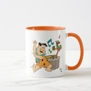 Caneca A dança do Flintstone dos Flintstones   Fred