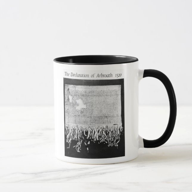 Caneca A declaração de Arbroath, o 6 de abril de 1320 (Direita)