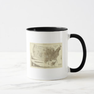 Caneca a densidade populacional dos condados