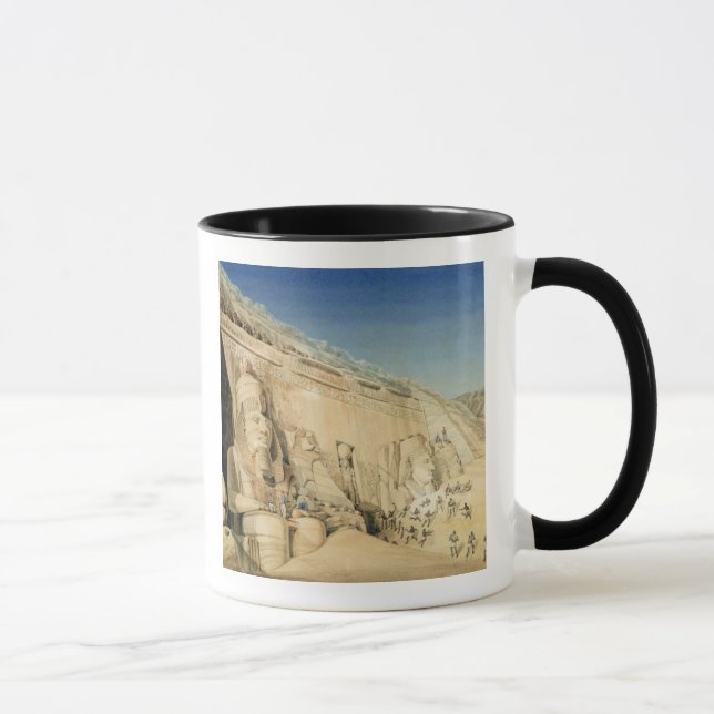 Caneca A escavação do grande templo de Ramesses II, (Direita)