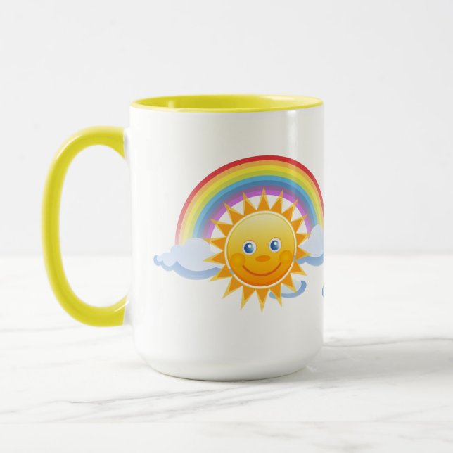 Caneca A escola Home do escritório personaliza destinos (Esquerda)