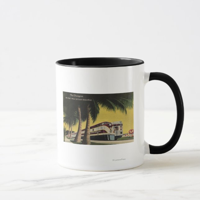 Caneca A estrada de ferro Champion, para Nova Iorque (Direita)