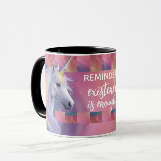 Caneca A Existência É Suficiente Para Lembrar O Rainbow U (Frente Esquerda)