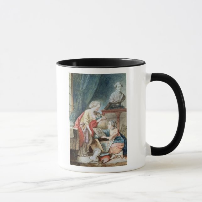 Caneca A família de Necker em 1780 (Direita)