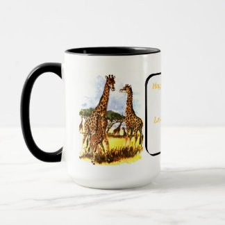 Caneca A Família Girafa -